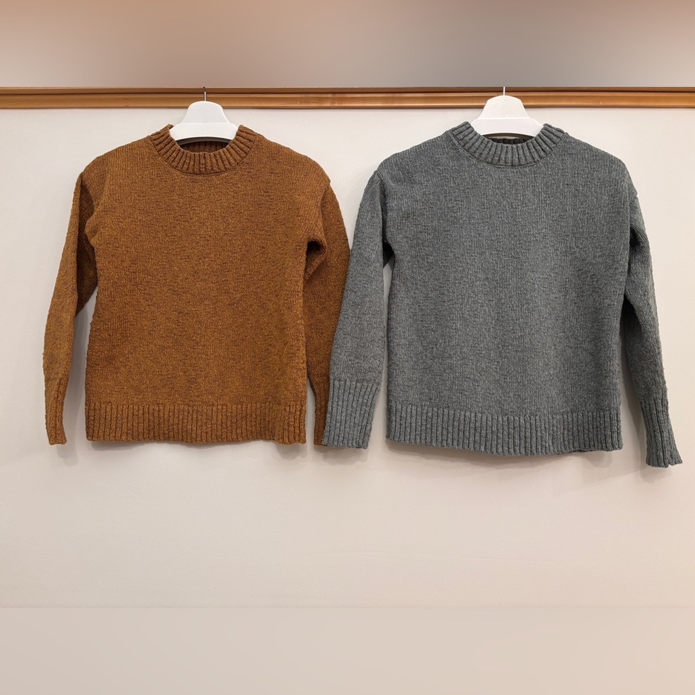 LL BEAN cotton ragg crewneck sweaters S RRP $140